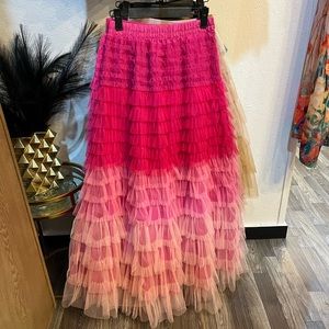 Pink Ombré Tulle Skirt
